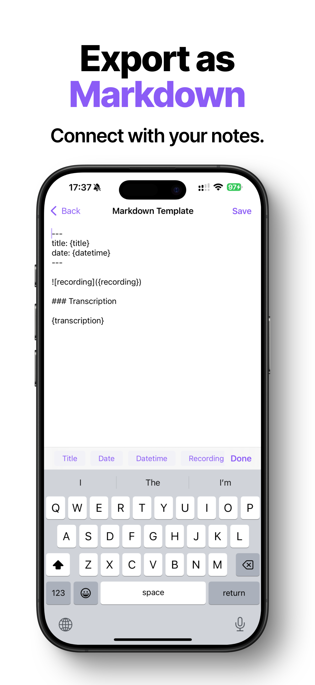 v2md iPhone screenshot 3