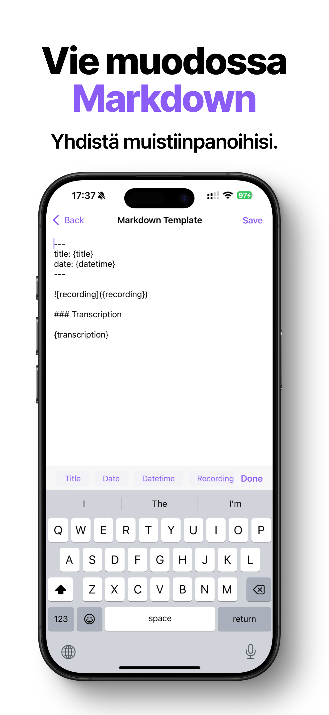 v2md iPhone screenshot 3
