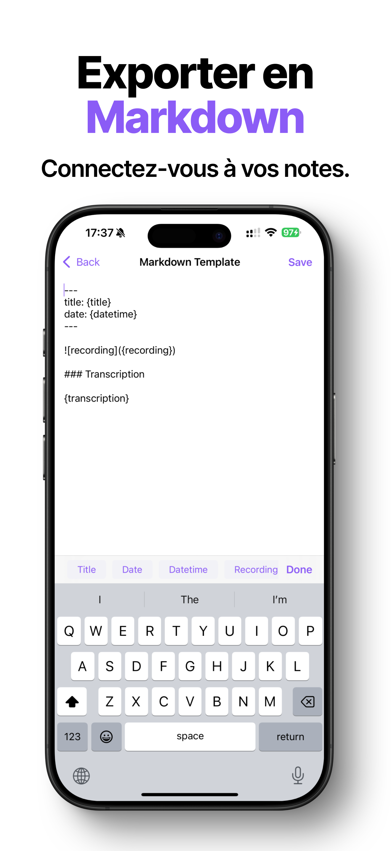 v2md iPhone screenshot 3