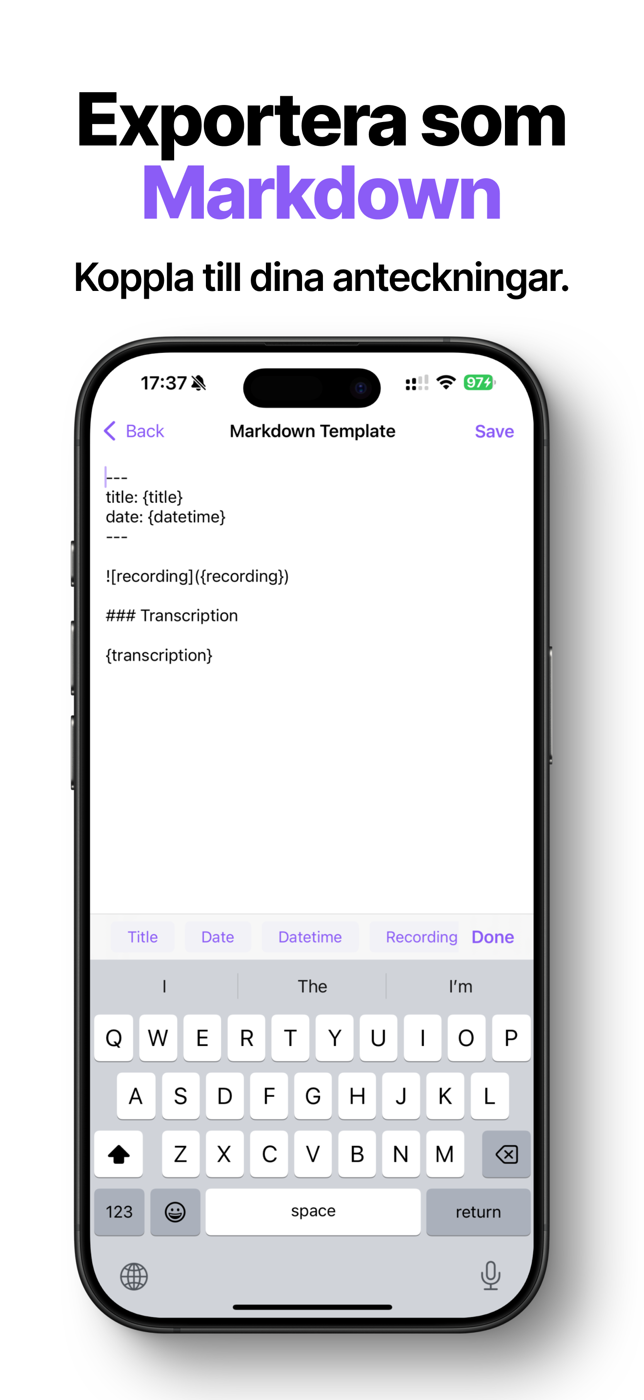 v2md iPhone screenshot 3